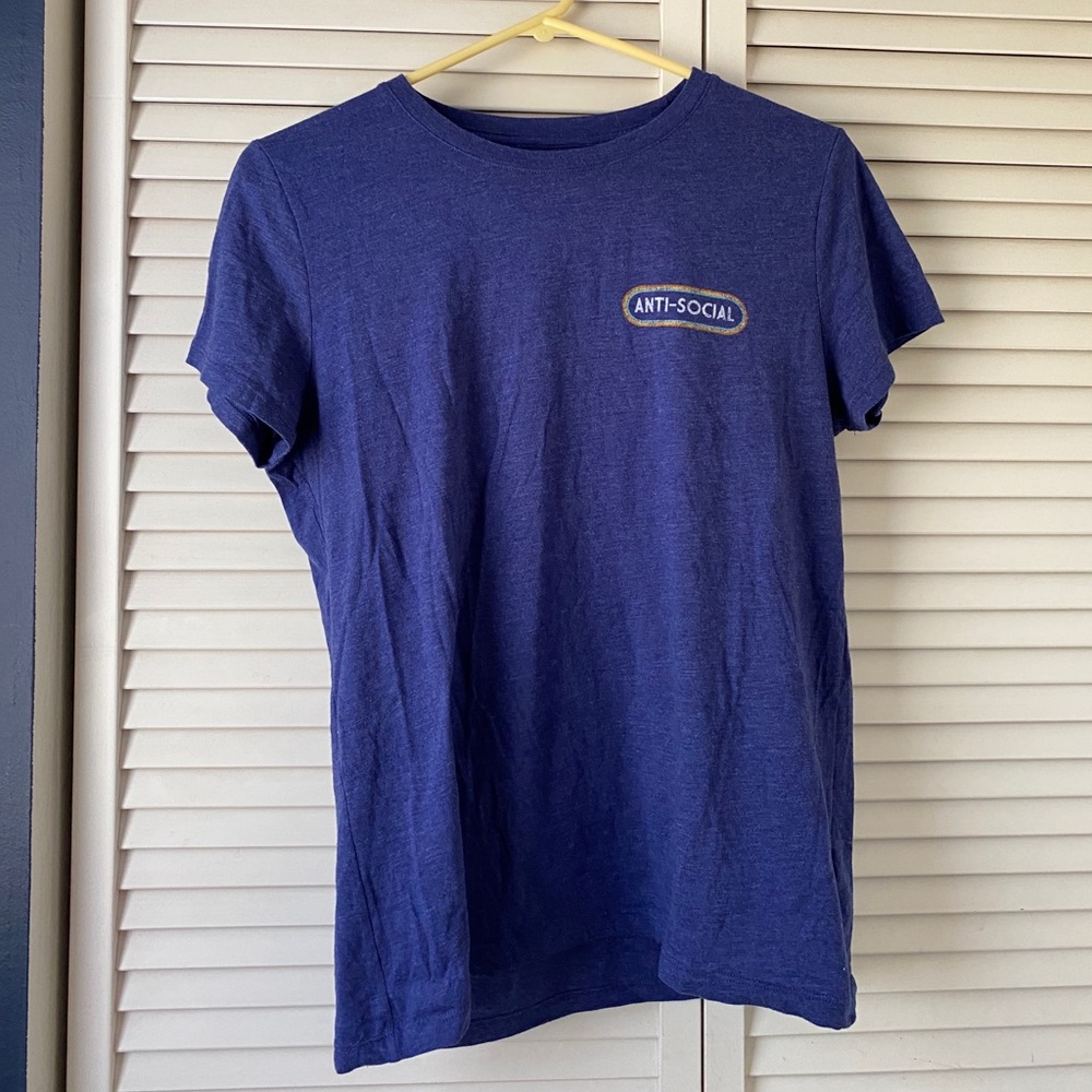 Anti Social XL Blue Short Sleeved Shirt